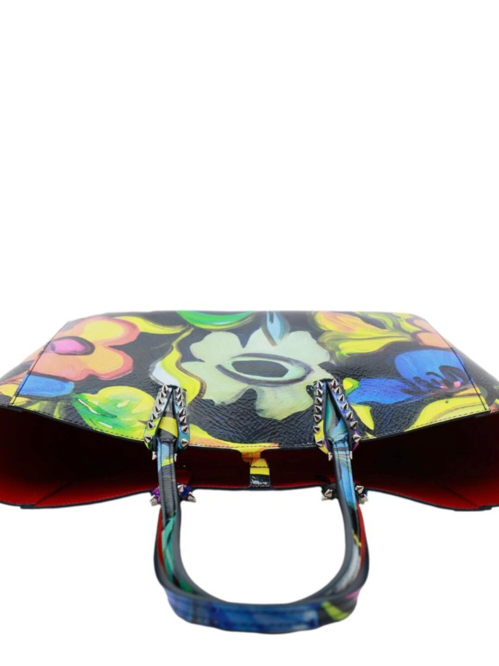 Christian Louboutin  Cabata Floral Leather Tote Bag Multicolor - Picture 5 of 15